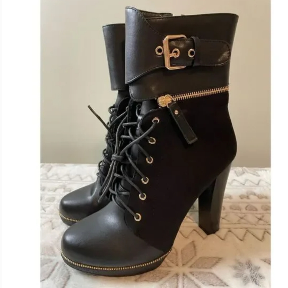 *2/$15* Italina Platform Ankle Boot black